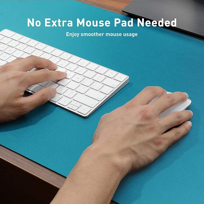 Aothia Leather Desk Pad Protector, Office Desk Mat, Large Mouse Pad, Non-Slip - Image 4