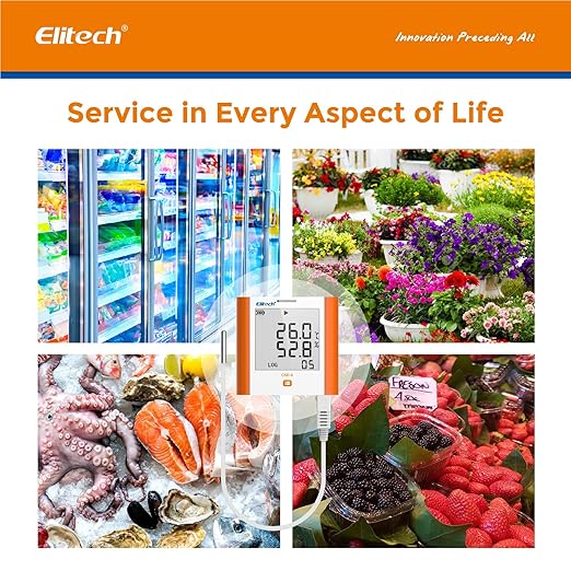 Elitech Digital Temperature Humidity Data Logger Medical Refrigerator - Image 7