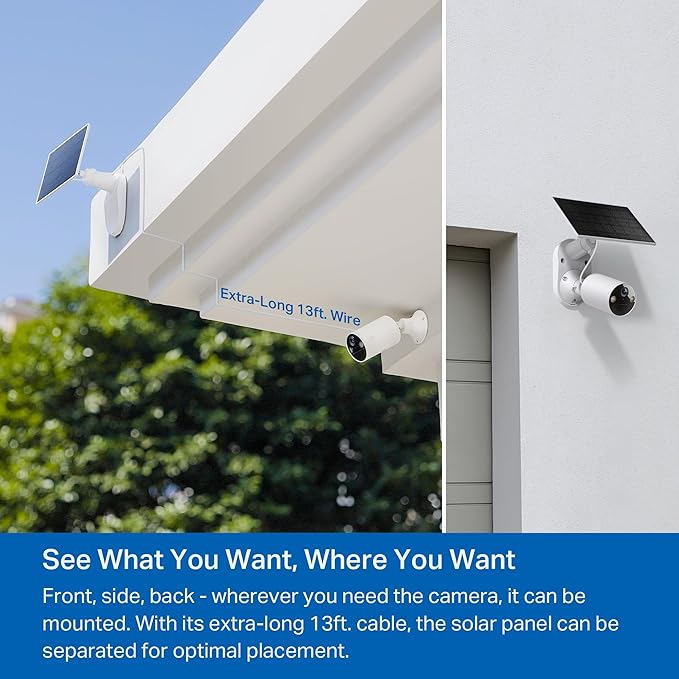 Tapo TP-Link SolarCam C402 Kit, Outdoor Battery Camera w/Solar Panel Base - Image 4