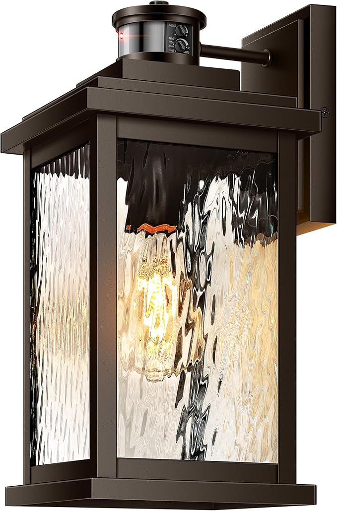 VIANIS Large Adjustable-Sensitivity Motion Sensor Outdoor Lights, Oil-Rubbed by VIANISLIGHTING