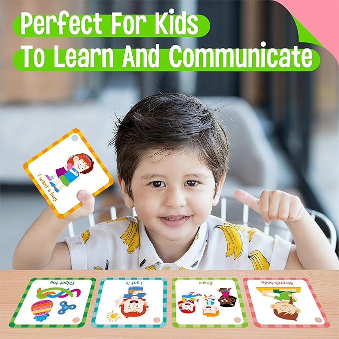 Special Needs Communication Cards, 40 Double-Sided Cards 80 Basic Special Needs - Image 4