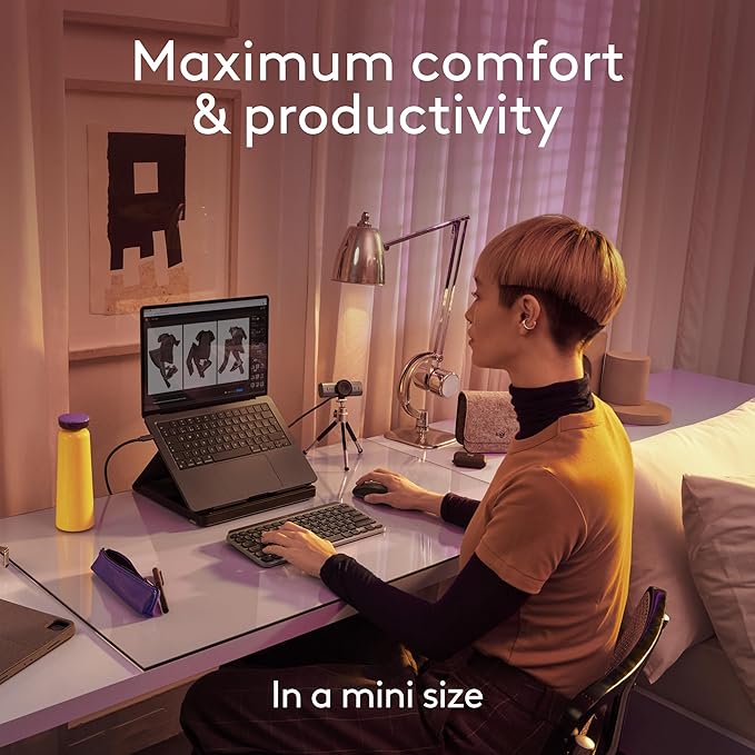 Logitech MX Keys Mini for Mac Minimalist Wireless Keyboard, Backlit Keys - Image 3