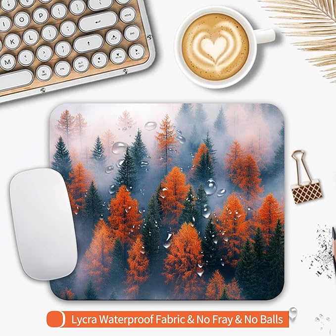 Armanza Square Mouse Pad Forests, Personalized Premium-Textured Custom Mouse - Image 3