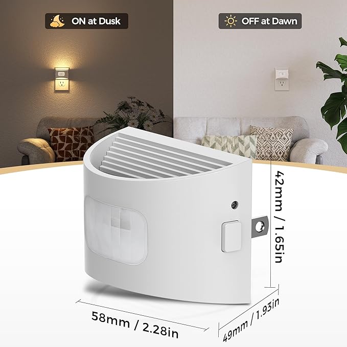 DORESshop LED Night Light, Night Lights Plug into Wall, Plug in Night Light - Image 5