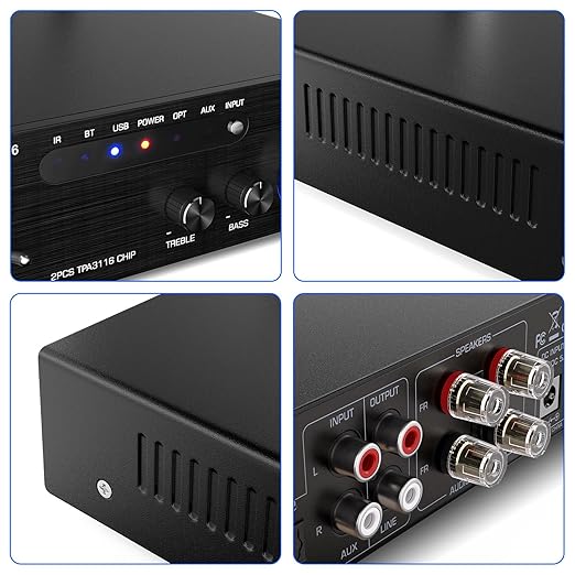 Facmogu AK-3116 HiFi Digital Amplifier, Mini Amp Audio System - Image 5