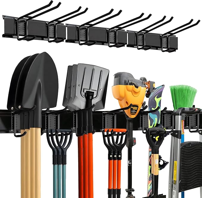 TIDYME Garage Wall Organizer | 48" Heavy-Duty Tool Storage Rack | Adjustable by Tidyme