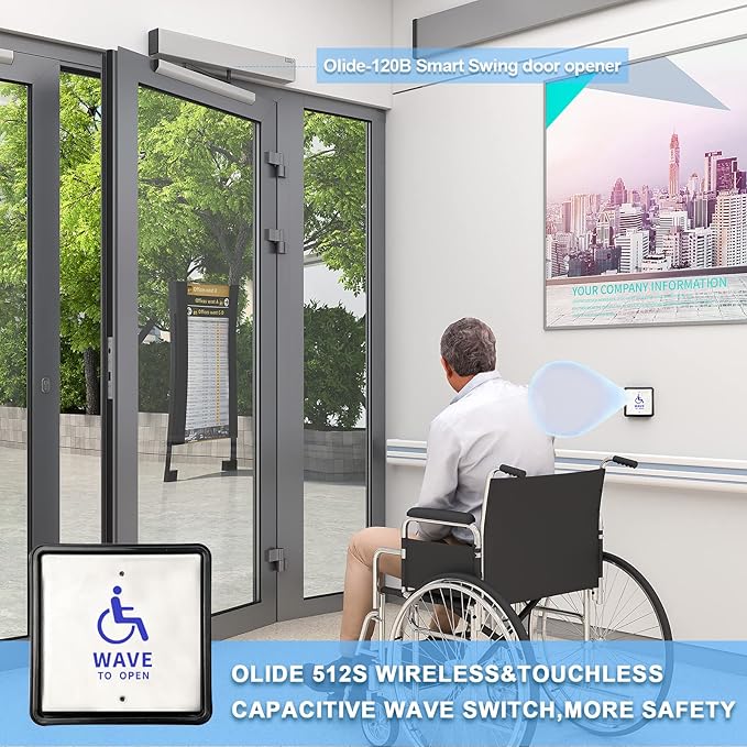 Olideauto Wireless Handicap Door Opener, Pair - Image 4