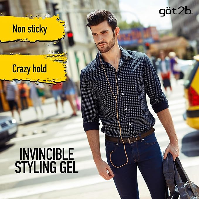 got2b Ultra Glued Invincible Styling Gel Set, 6 Fl Oz + 1.25 Fl Oz Travel Size - Image 9