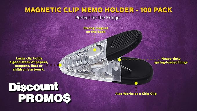 100 Magnetic Memo Holders Set - Image 3