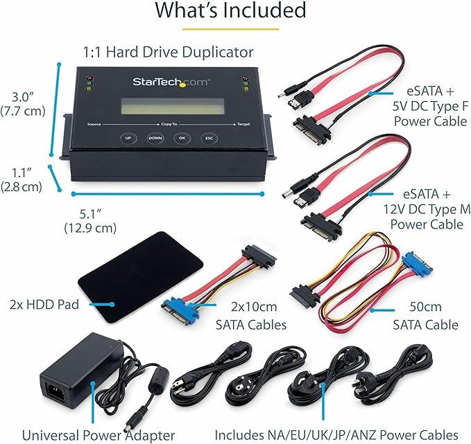 StarTech.com 1:1 Standalone Hard Drive Duplicator - Image 7