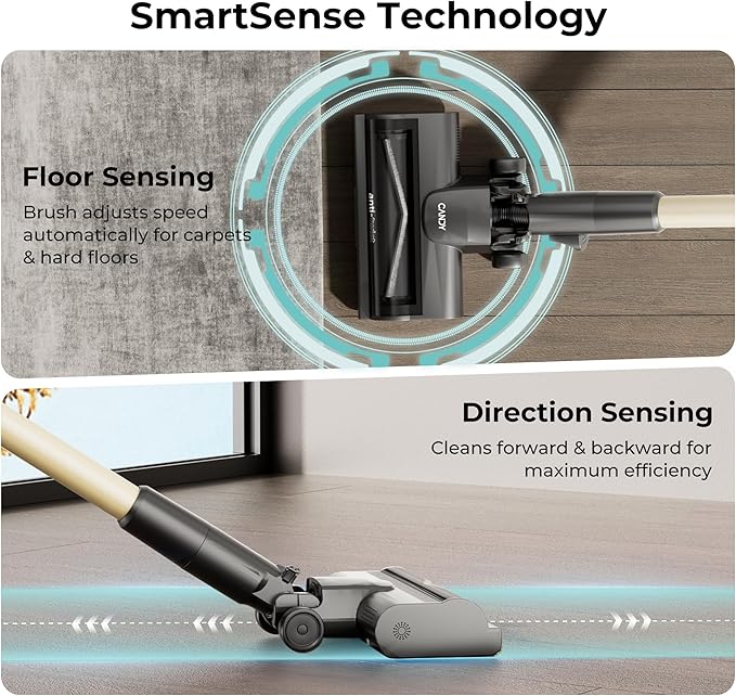 Candy Cordless Stick Vacuum Cleaner, 320AW Powerful Suction, 100min Runtime - Image 4