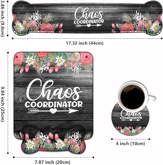 Keyboard Wrist Rest & Mouse Pad Wrist Support Set, Chaos Coordinator Quotes - Image 2