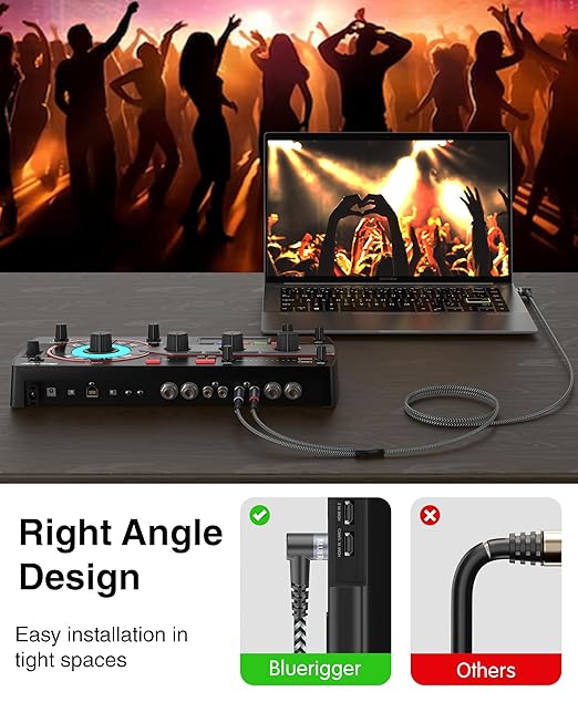 BlueRigger 3.5mm Aux to 2RCA Audio Cable - Image 2