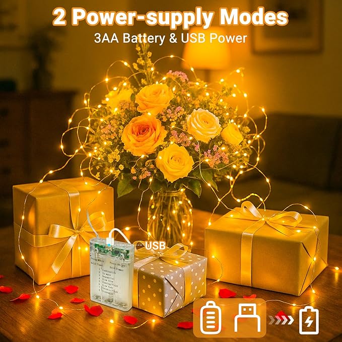 litogo 2 Pack Fairy Lights Battery Operated - Image 5