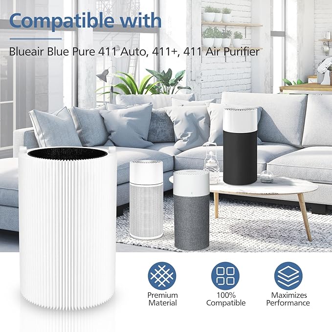 Blue Pure 411 Replacement Filters Compatible - Image 2