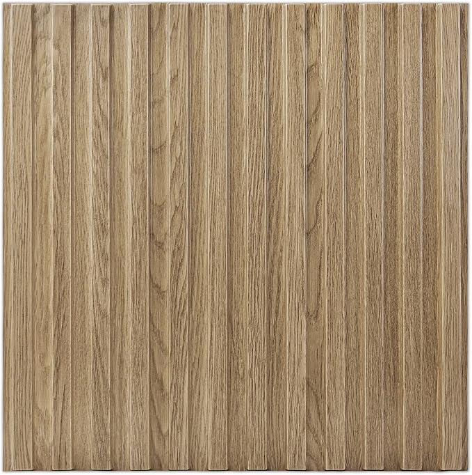 Art3d Slat Wall Panel, 3D Fluted Textured Panel 12-Tile 19.7 x 19.7in. - Image 2