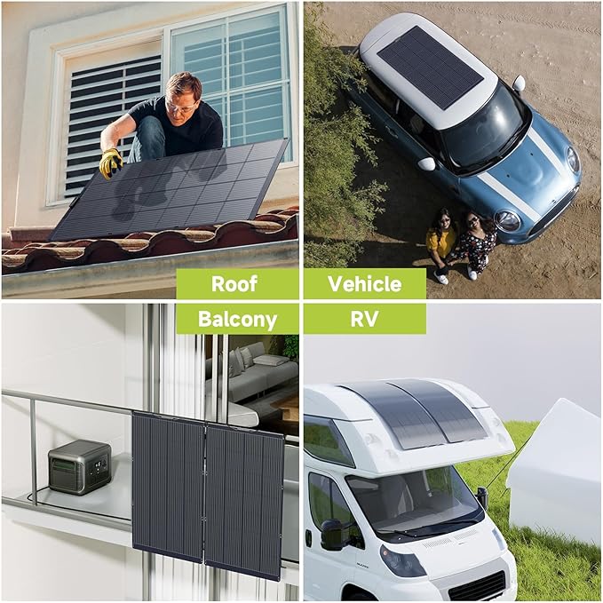 ALLPOWERS SF200 200W Flexible Solar Panel, Ultra-Thin 3mm Bendable - Image 4