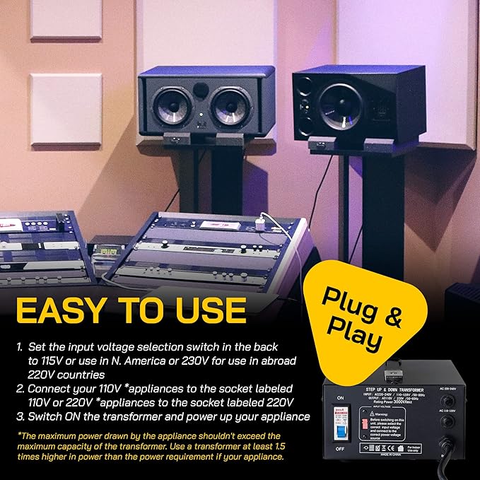 ELC T Series 3000+ Watt Voltage Converter Transformer - Image 7