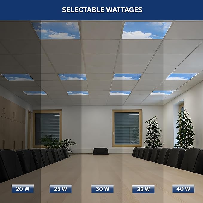 4 Pack 2x4 LED Flat Panel Light Drop Ceiling Fixture - Image 2