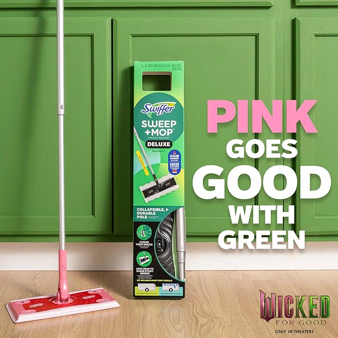 Swiffer Sweep and Mop Deluxe, Limited Edition Pink Wicked: - Image 3