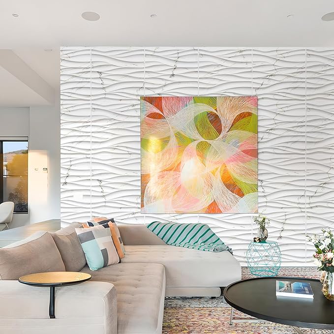 STICKGOO Wave Wall Panels for Interior Wall Decor, Decorative PVC Panels for - Image 7
