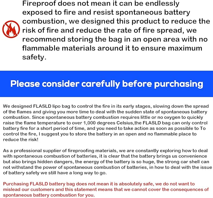 FLASLD Large Fireproof Lipo Bag - Image 7