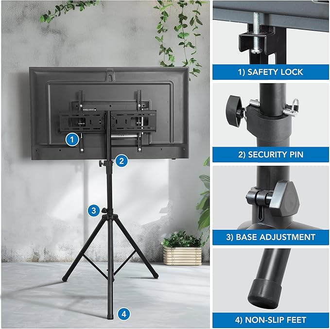Mount-It! Tripod TV Stand – Portable TV Tripod - Image 5