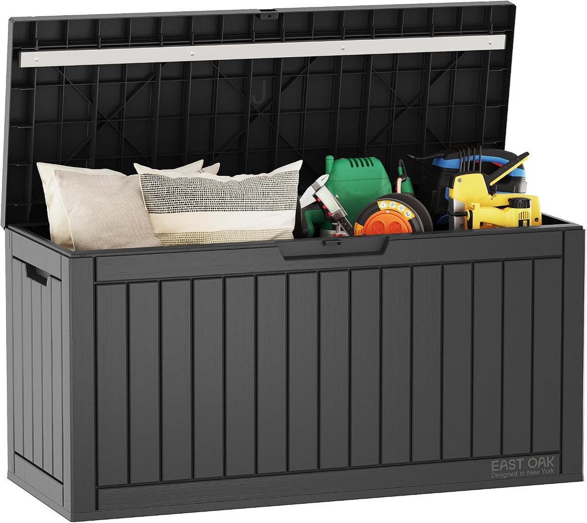 east oak outdoor storage box, 60 gallon deck, main product view