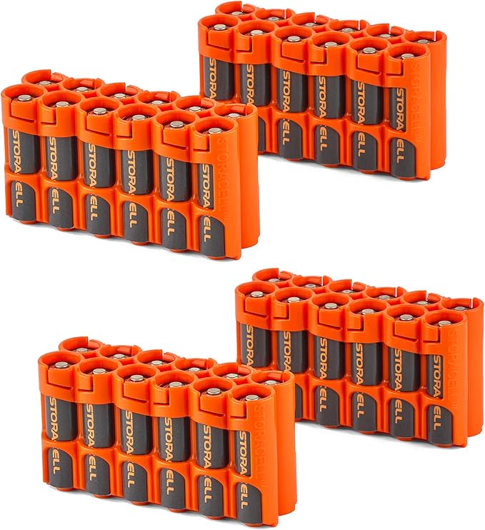 Storacell AA-12 Battery Storage Caddy and Dispenser, Holds 12 AA Batteries by Storacell