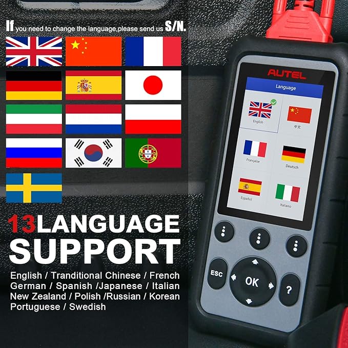Autel MaxiDiag MD806 OBD2 Scanner, ABS SRS Engine Transmission 4 Systems - Image 9