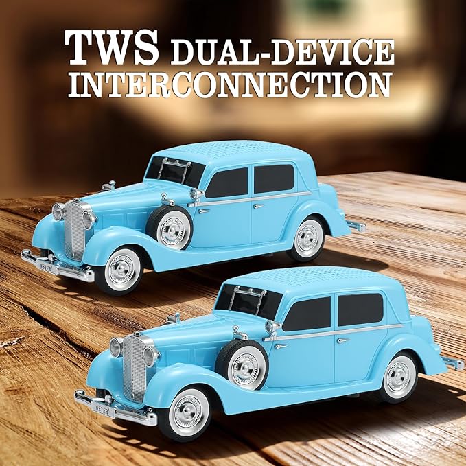 WSTER Vintage Car Bluetooth Speaker, Retro Classic Model - Image 3