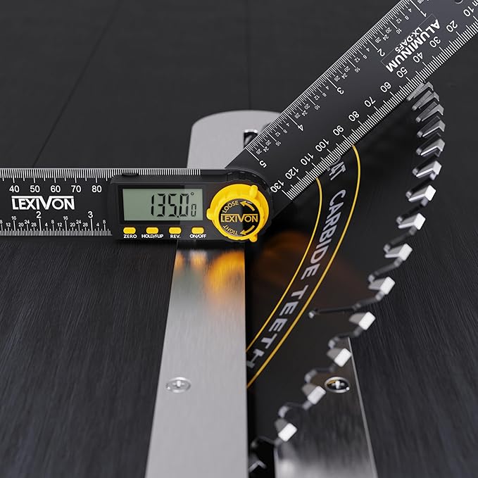 LEXIVON Aluminum Digital Angle Finder Gauge, 7-inch/180mm Multi-Purpose - Image 7