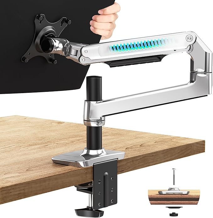Ergounion Single Monitor Arm Desk Mount, Holds Screens up to 40 Inches and 25 by Ergounion