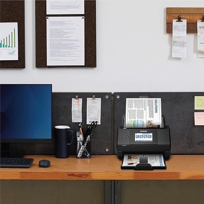 Epson Workforce ES-580W Wireless Color Duplex Desktop Document Scanner - Image 8