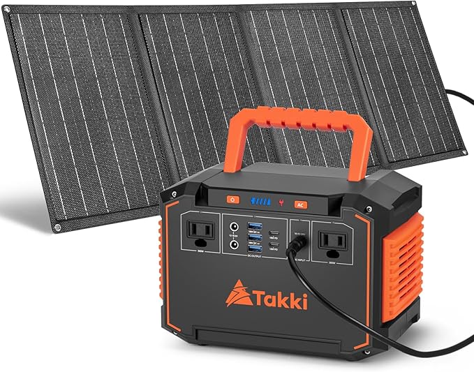 Takki 300W Solar Generator 240Wh Portable Power Station by Takki