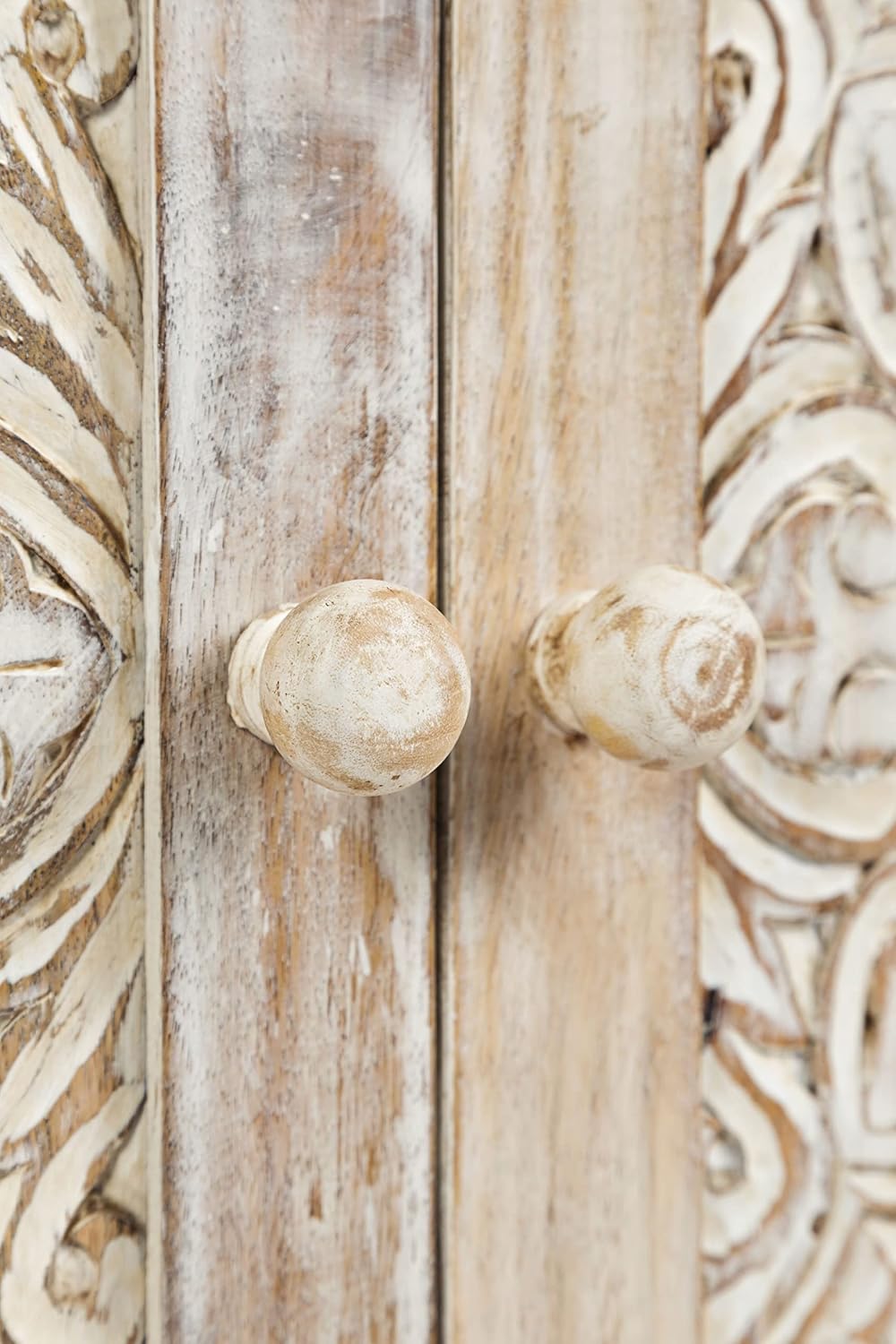 jofran global archive hand carved accent chest cabinet, package contents