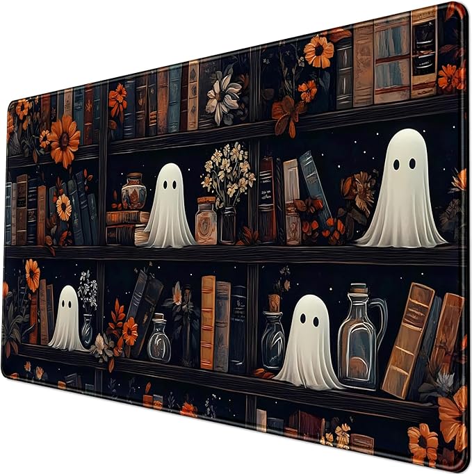LuckyCow Cute Vintage Gothic Desk Mat Kawaii Dark Academia Desk Pad Medieval by LuckyCow