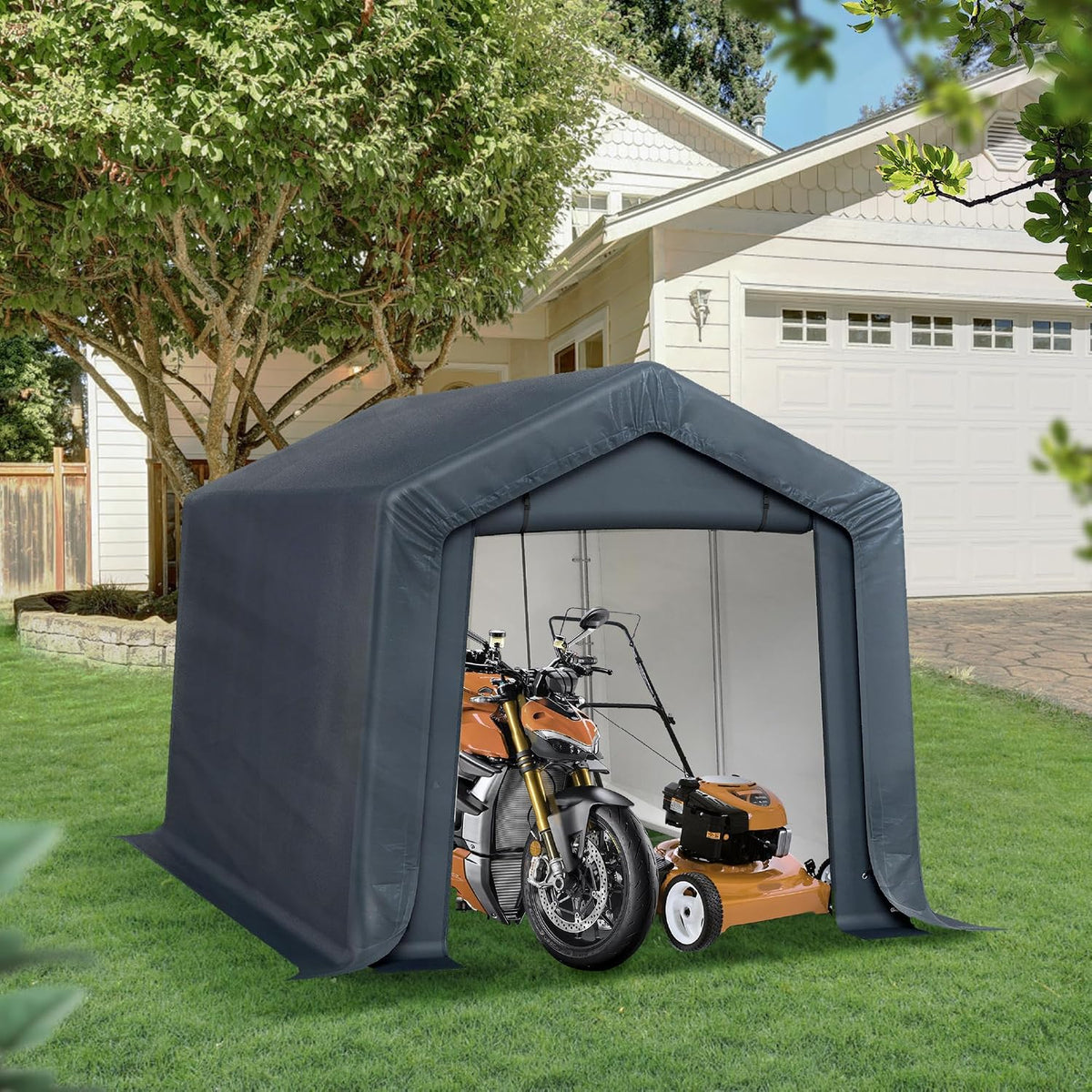 sophia & william storage shed, 8x12 ft portable, main product view