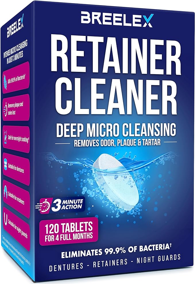 Breelex Denture Cleaning Tablets by RetainerCleaners