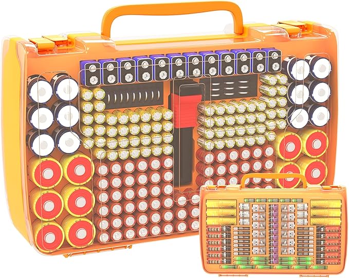 Aptbyte Battery Organizer Storage Holder Box Case by APTBYTE