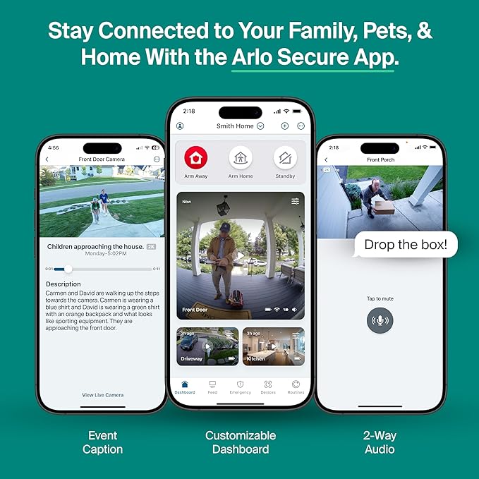 Arlo Essential Pan Tilt Security Camera 2K + 6 Months of Secure Plus Plan - Image 7