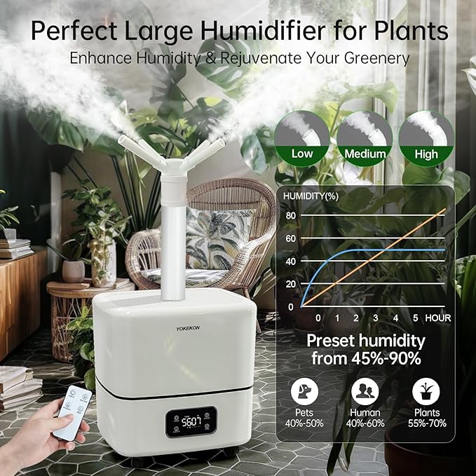 YOKEKON Humidifier Large Room 30L/7.93Gal, 5000 sq.ft Commercial Whole House - Image 4