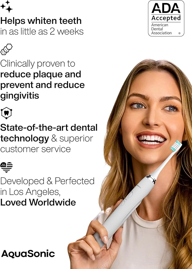 Aquasonic Vibe Series Ultra-Whitening Toothbrush – ADA Accepted Electric - Image 6