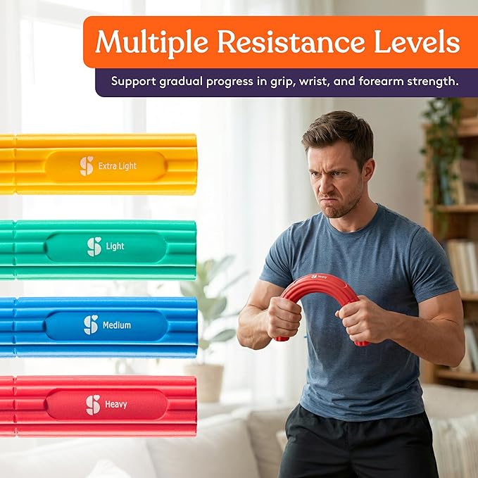 Special Supplies Physical Hand Therapy Putty & Flex Therapy Bar Resistive Hand - Image 3