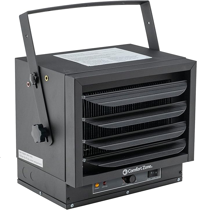 Comfort Zone Hard-Wired Ceiling Mount Garage Electric Space Heater, Fan-Forced by ComfortZone