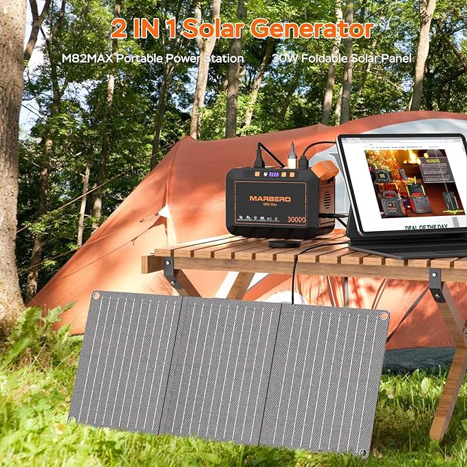 MARBERO Solar Generator 111Wh Portable Power Station - Image 5