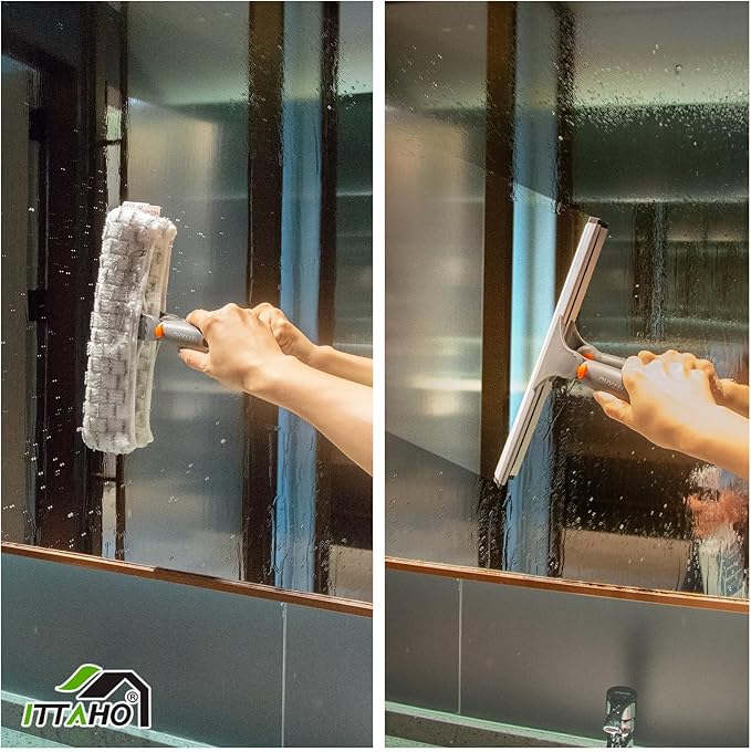ITTAHO Squeegee for Window Cleaning, Extendable Window Cleaner for Car - Image 4