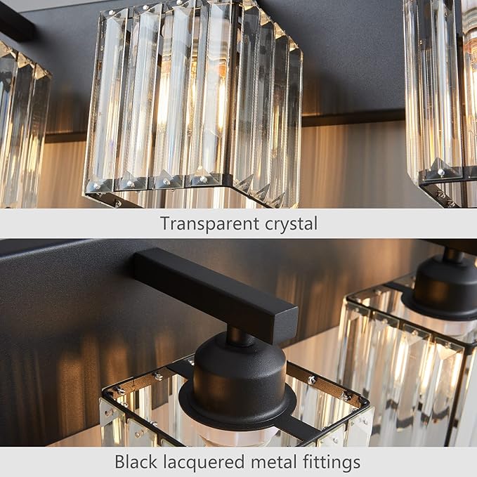 FDPBY Modern Black Crystal Bathroom Vanity Light - Image 6