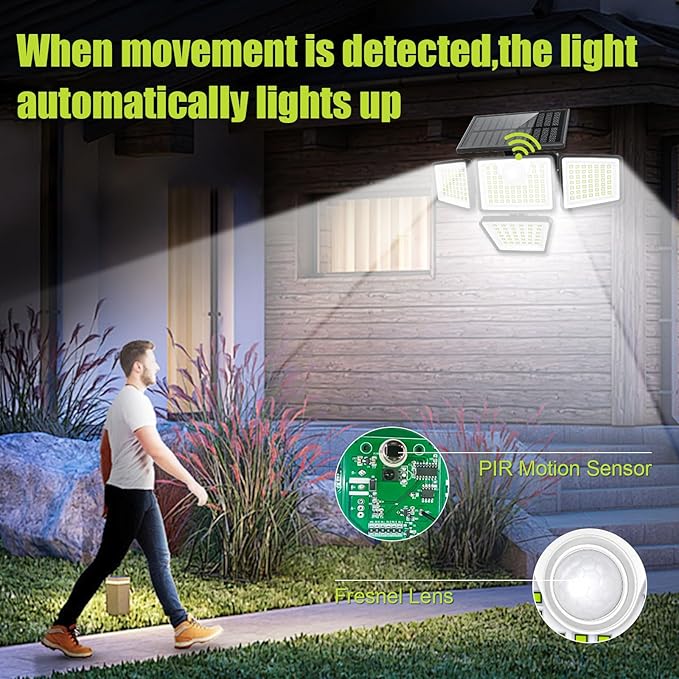 daphino 3000LM Solar Lights Outdoor - Image 7