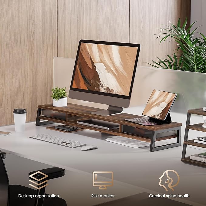 Fenge Dual Monitor Stand, Monitor Riser - Image 7